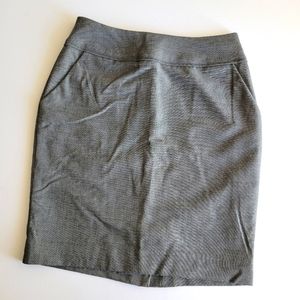 Gray Pencil Skirt